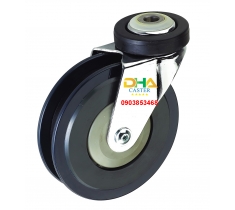 Bánh xe 125mm lên thang cuốn siêu thị 