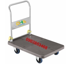 Xe đẩy sàn nhựa 300kg màu xám